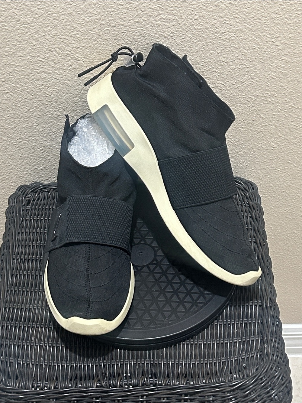 Size 12 Nike Air Fear of God Moccasin Black AT8086-002